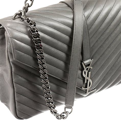 ysl college bag pre owned|YSL college bag large grey.